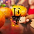 thumbnail image 4 of Halloween Letter Decorations, Halloween Metal Hanging Ornaments,Initial Name Personalized Hanging Tags, Black Cutout Spiderweb Monogram Sign for Halloween Party Home Indoor Outdoor Decorations, 4 of 4