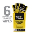 thumbnail image 2 of Tub O’ Towels 15-Pack Individually Wrapped Heavy Duty 10” x 12” Cleaning Wipes, 2 of 11