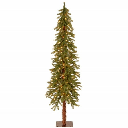 6ft National Christmas Tree Company Pre-Lit Hickory Cedar Artificial Christmas Tree with 200 Clear Lights