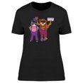 thumbnail image 1 of Funny Cat & Dog Crazy Design Tee Women's -Image by Shutterstock, 1 of 2