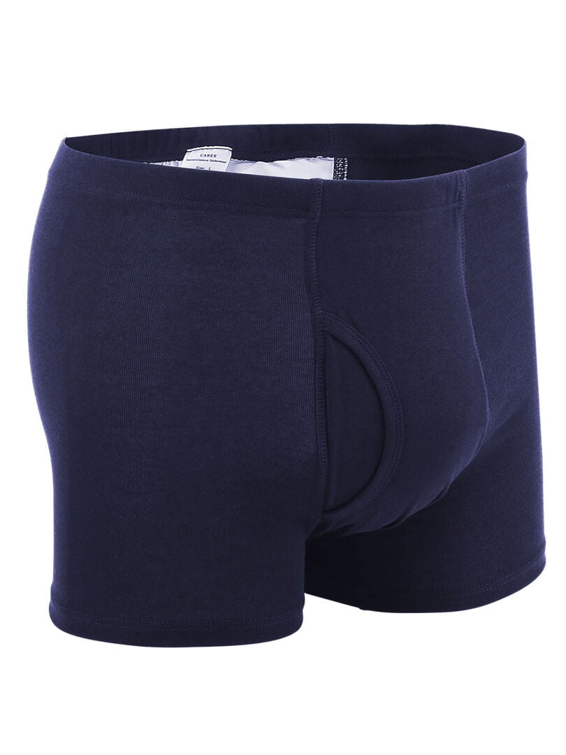 Men's Incontinence Underwear with Front Absorbent Area Reusable