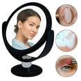 thumbnail image 4 of Home Details 7" Freestanding Vanity Mirror Rubberized 1X-10X Magnification, Black, 4 of 6