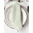 thumbnail image 2 of Cloth Napkins Set of 6 - 20x20 Inches, Farmhouse Sage Green White Striped Washable Reusable Table Napkins, Modern Stripes Soft & Absortbent Dining Napkin for Party Wedding Hotel Restaurant, 2 of 8