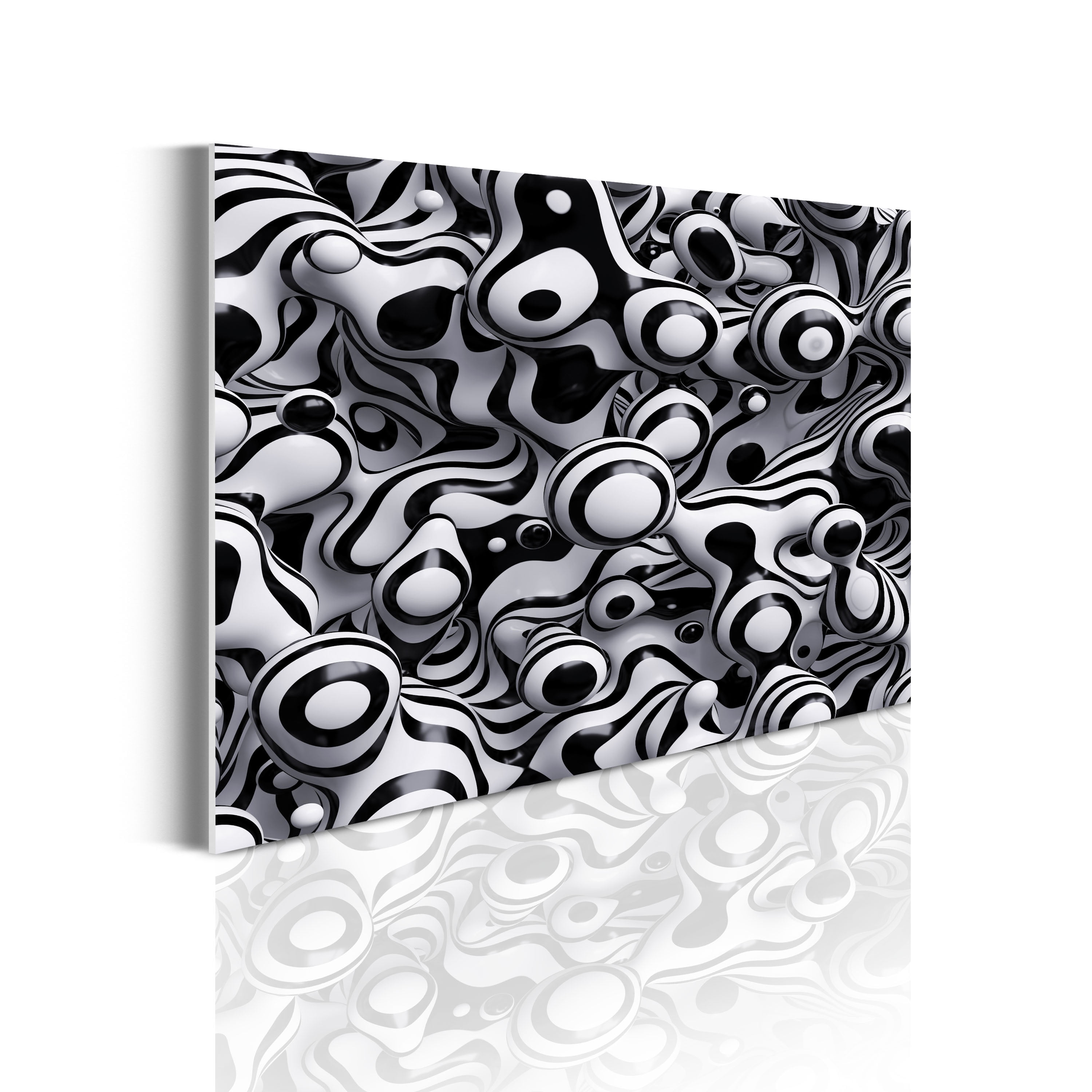 3D Black and white Zebra abstract Pattern Living Room Wallpaper Wall Mural Decor 