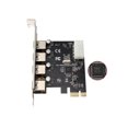 thumbnail image 4 of PCI-E to 4 USB3.0 Ports Expansion Card PCI Express to USB3.0 Adapter Card with Large 4Pin Power Interface for Desktop PC, 4 of 7