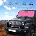 thumbnail image 5 of Kdxio Leopard Print Front Windshield Sun Shade,Folding Auto Sunshade for Car Truck SUV-Medium, 5 of 7