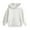 White, variant on PINQI Youth Kids Cotton Hoodies Trendy Soft Warm Pullover Hoodie Sweatshirts Boys Girls Plain Fall Tops Clothes with Pockets