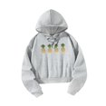thumbnail image 4 of Sudadera con capucha para mujer, sudadera con cordón, suave, informal, ropa deportiva de moda, jersey con capucha, sudadera para mujer, trabajo al air Gris, 4 of 10