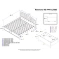 thumbnail image 5 of Richmond Platform Bed with Flat Panel Foot Board and 2 Urban Bed Drawers in, Multiple Colors and Sizes, 5 of 5