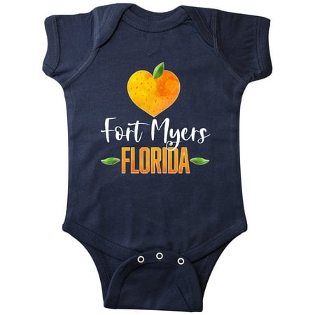 

Inktastic Fort Myers Florida Orange in Heart Gift Baby Boy or Baby Girl Bodysuit