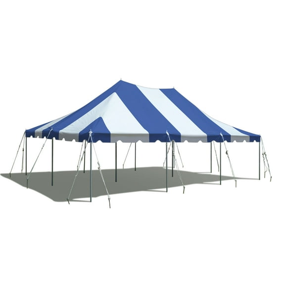 TentandTable Premium Outdoor Event Party Canopy Pole Tent, Blue, 20 ft x 30 ft