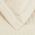 thumbnail image 3 of Egyptian Cotton 600 Thread Count Stripe Duvet Cover Set, Ivory, King/California King by Superior, 3 of 6