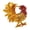 Gold, variant on Exquisite Alloy Rooster Shaped Trinket Box With Crystal And Enameled Detail Jewelry Organiser Storage Container