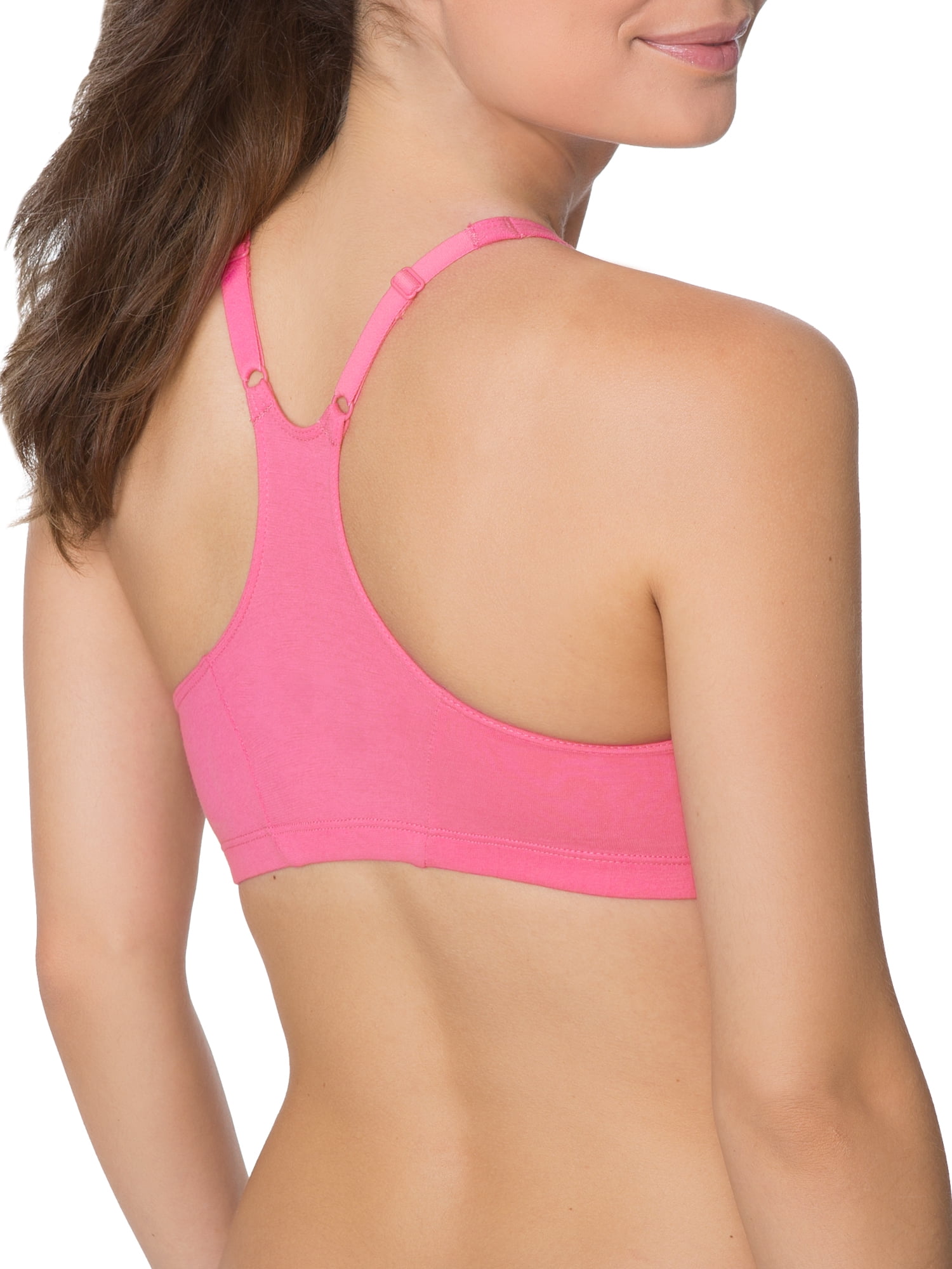 Fruit of the Loom Women's 90011 Shirred Front Racerback Sports Bra-3 Pack -  ShopStyle