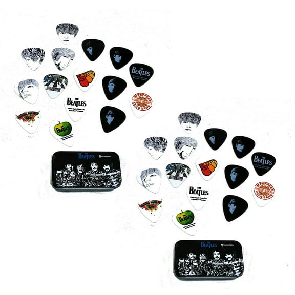 Beatles Guitar 30 Picks Signature Series Sgt. Peppers Planet Waves 2 Pick Tins