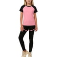 thumbnail image 5 of Camisas de Manga Larga para Niños Tamaño 12-14 Juventud Color Sólido Cuello Redondo Manga Corta Camiseta de Manga Corta Y Pantalones Cortos Y Pantalones Set de Tres Piezas para Niños Niño Niño Camisa, 5 of 5