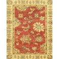 thumbnail image 1 of Ahgly Company Indoor Rectangle Abstract Orange Red Oriental Area Rugs, 2' x 5', 1 of 6