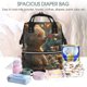 thumbnail image 5 of Disketp Sunshine Butterfly Flower Bear Mochila de Pañales de Gran Capacidad con Múltiples Bolsillos, Mochila de Viaje Multifuncional para Bebé, Unisex, Moderna y Resistente, 5 of 6