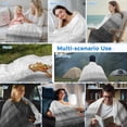 thumbnail image 5 of Black White Ombre Cooling Blanket,Lightweight Breathable Summer Throw Blanket with Double Sided Cold Effect,Vintage Minimalism Abstract Stripes Picnic Blankets Bed Sheet for Hot Sleepers 30"x40", 5 of 8