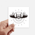 thumbnail image 1 of Elk Radiation-shaped Animals Sticker Square Waterproof Stickers Wallpaper Car Decal, 1 of 1