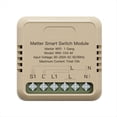 thumbnail image 1 of Módulo de Interruptor Inteligente Tuya WiFi Matter, Minirelé Temporizador, Control por Voz, Aplicación de Control Remoto, Funciona con Alexa y Home, 1 of 5