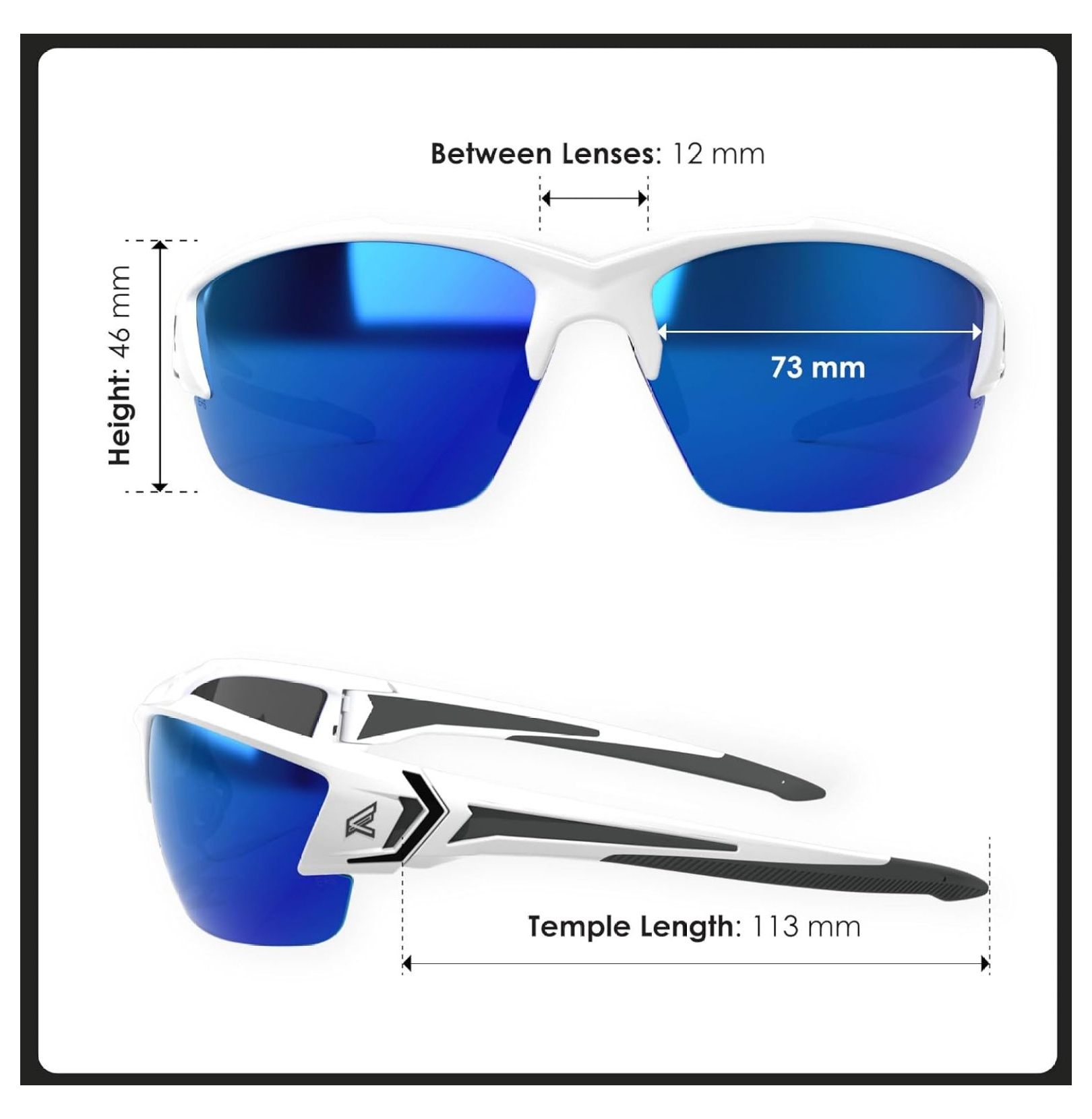 Khor G2 Z87 Safety Glasses for Men: Shatter Resistant Mens Sunglasses Polarized, Anti-Slip Flexible Frames, Nylon Lens Polarized Safety Glasses