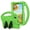 Green, variant on DWaybox Case for onn 7" Gen 5 2026 Model – Shockproof EVA Cover with Handle Stand, Anti-Drop Design -Red