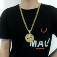 thumbnail image 6 of ZOYONE Dollar Sign Necklaces Money Chain 80 90s Hip Hop Rotatable Dollar Necklace Big Gold Chain Rapper Costume Jewelry for Men, 6 of 12