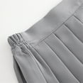 thumbnail image 4 of Long Pleated Skirts For Women Fashion School Uniform Solid Academic Style Skirt, 4 of 6