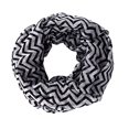 thumbnail image 1 of Peach Couture Chevron Zig Zag Pattern Chic Lightweight Sheer Infinity Loop Scarf, 1 of 1