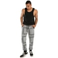 thumbnail image 4 of Vibes Men's Relaxed Fit Printed Fleece Jogger Sweat Pants, 4 of 5
