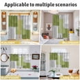 thumbnail image 5 of Sage Green Abstract Kitchen Curtains Window Panels, Grey Geometric Oil Painting Vintage Insulated Window Treatment Curtain, Grommet Curtains for Bedroom/Living Room/Bathroom, 2 Piece 42"Wx54"L, 5 of 8