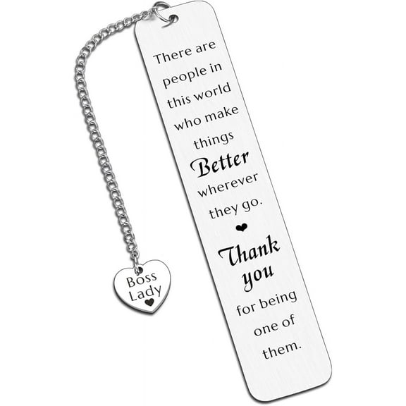 Boss Lady Gifts for Women Boss Day Gifts for Her Boss Lady Birthday Gifts for Women Coworker Appreciation Gifts for Bosses Lady Best Boss Gifts Thank You Bookmark Birthday Retirement Christmas Gifts