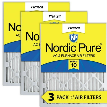 

Nordic Pure 18x18x2 Pleated MERV 10 Air Filters 3 Pack