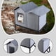 thumbnail image 5 of Casa para gatos de exterior, impermeable, aislante, resistente al viento, con tela Oxford elevada. Gris, 5 of 6