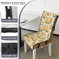 thumbnail image 6 of TSOVTHRID Rose Flower Fruit Print Dining Chair Slipcovers Stretch Removable Upholstered Quilted Seat Cushion Covers with Elastic Band for Kitchen Dining Room, Set of 1, 6 of 7