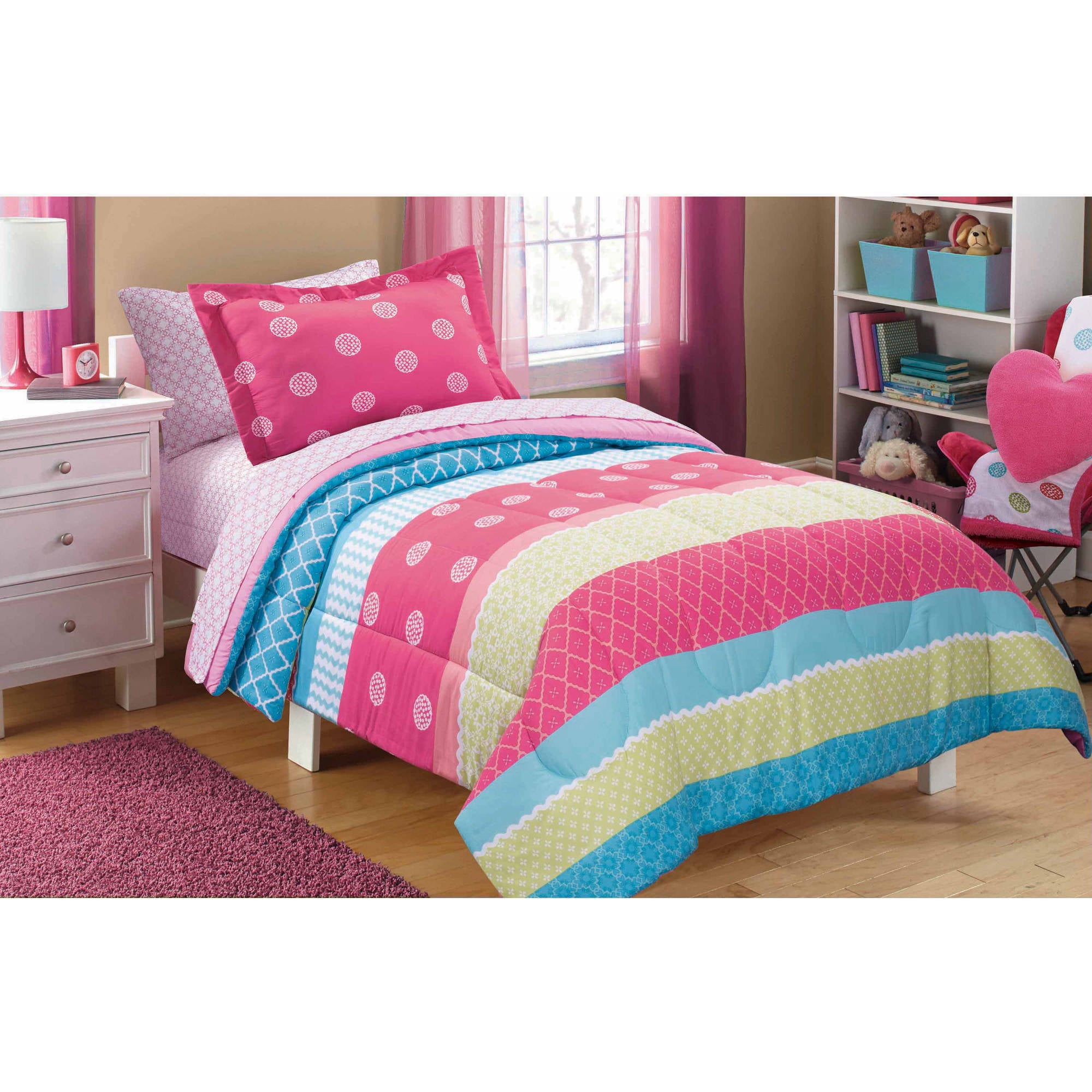 walmart twin comforter set girl