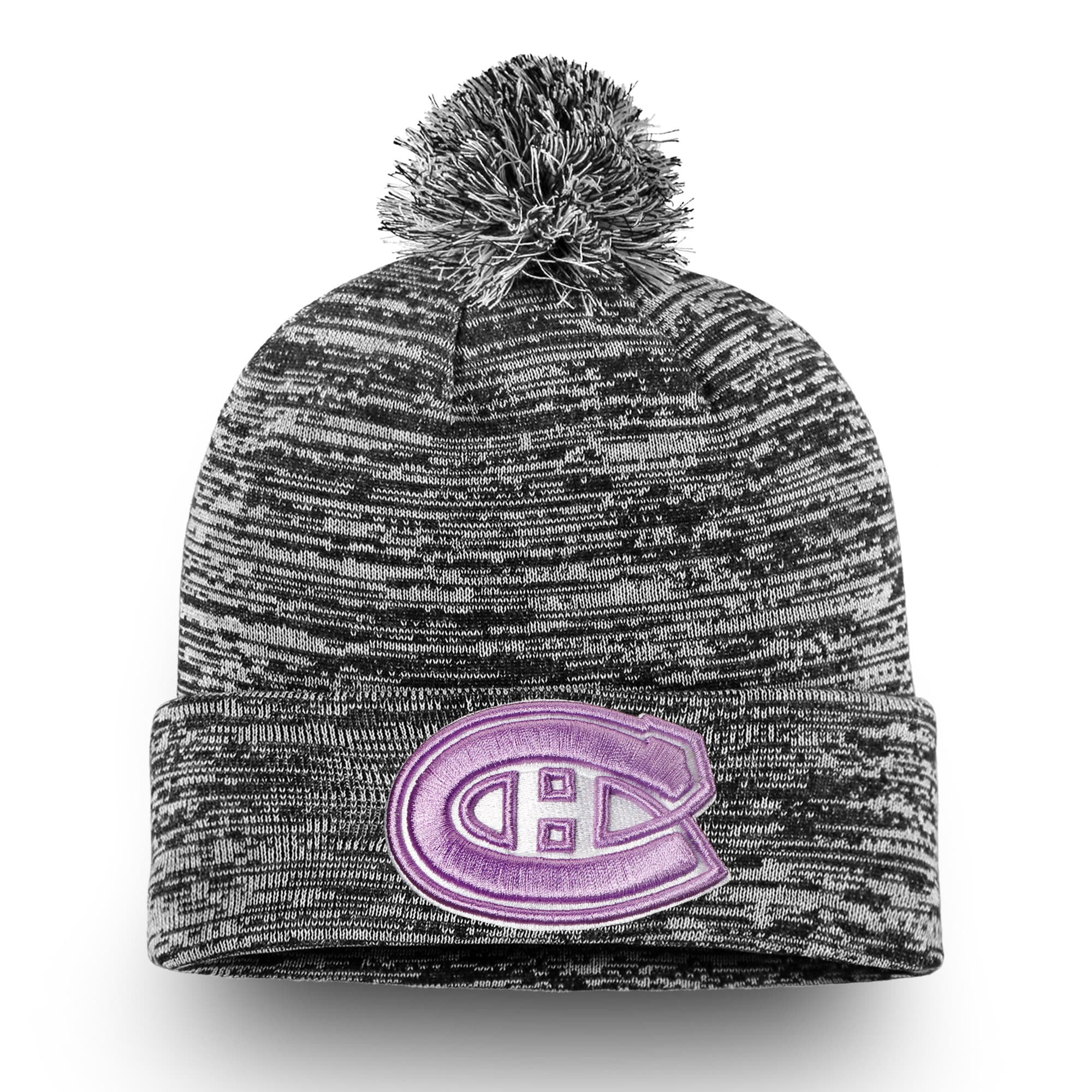 Hockey Fights Cancer Cuffed Knit Hat 