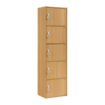 - Hodedah Imports 1.33 ft. 5 Door Cabinet