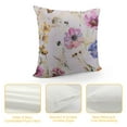 thumbnail image 4 of COMIO  Flowers Pattern Bed Pillow Covers Envelope Closure End Pillow Encasement, 4 of 5