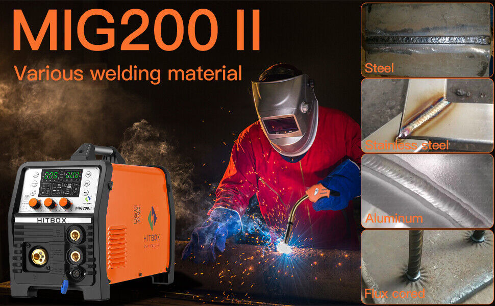 Buy HITBOX 5 IN 1 200A MIG Welder Lift TIG MMA ARC Stick Gas Gasless