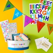 ملصقات أبجدية متعددة الألوان كبيرة جدًا من Hello Hobby، أيقونات حروف، 99 قطعة