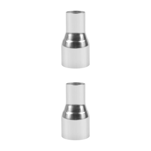 relayinert High Performance Car Exhaust Reducer Easy To Install Stainless Steel Connector Pipe Better Fuels Efficiency Stylish 51MM-76MM 2Set