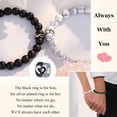 thumbnail image 2 of Couple's Matching Bracelet Set, perfect for boyfriends and girlfriends, husbands and wives, as Valentine's Day, anniversary, birthday, or engagement gifts., 2 of 5