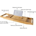 thumbnail image 5 of Wooden Bath Tray Bath Board Caddy Bathroom Rack Holder Adjustable length, 5 of 9
