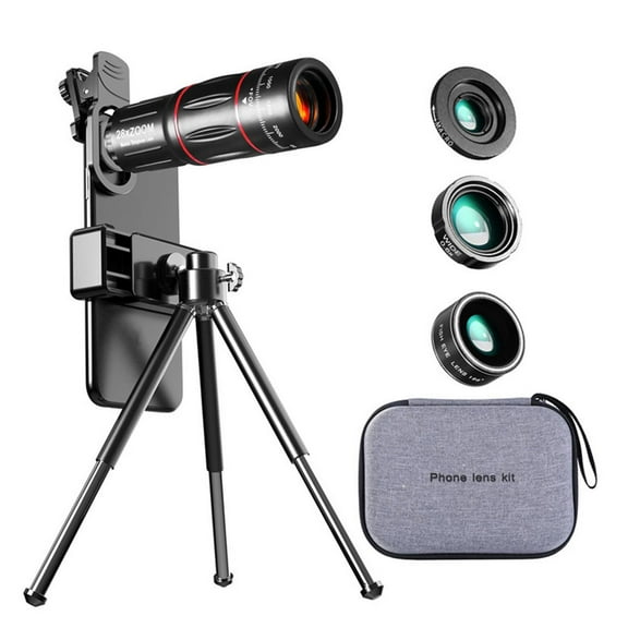 NATEFEMIN Enhanced Zoom Telescope Lens for Smartphone for Bird Watching & Camping, 28X Magnification with Individual Focus