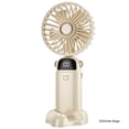 thumbnail image 3 of Ventilador Refrigeración Mesa Escritorio Ventilador Brisa Recargable Funcionamiento (Beige 3000mAh, 3 of 9