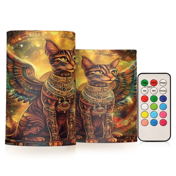 BZSMCE Flameless Candles LED Lights Wing Cat Creativity Battery Candles
