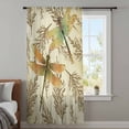 thumbnail image 3 of Vintage Dragonfly Sheer Curtains 45 Inches Long, Vintage Brown Tree Branch Light Filering Curtains, Breathable Simi Curtain Privacy Drapes for Kitchen Bathroom Lightweight Small Window Treatment, 3 of 9