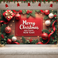 thumbnail image 6 of Festive Holiday Holiday Banner Christmas New Year Christmas Ornament Pine Leaves Celebration for Holiday Decoration Party Decor Indoor Outdoor, 6 of 9